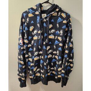 Denver Nuggets Adidas Zipper Hoodie Size Large NBA